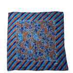 Givenchy Dark Multi Striped Shear Silk Scarf