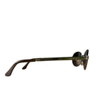 Ferragamo Circle Frame Gray Sunglasses