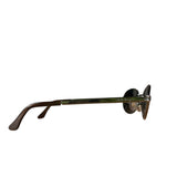 Ferragamo Circle Frame Gray Sunglasses