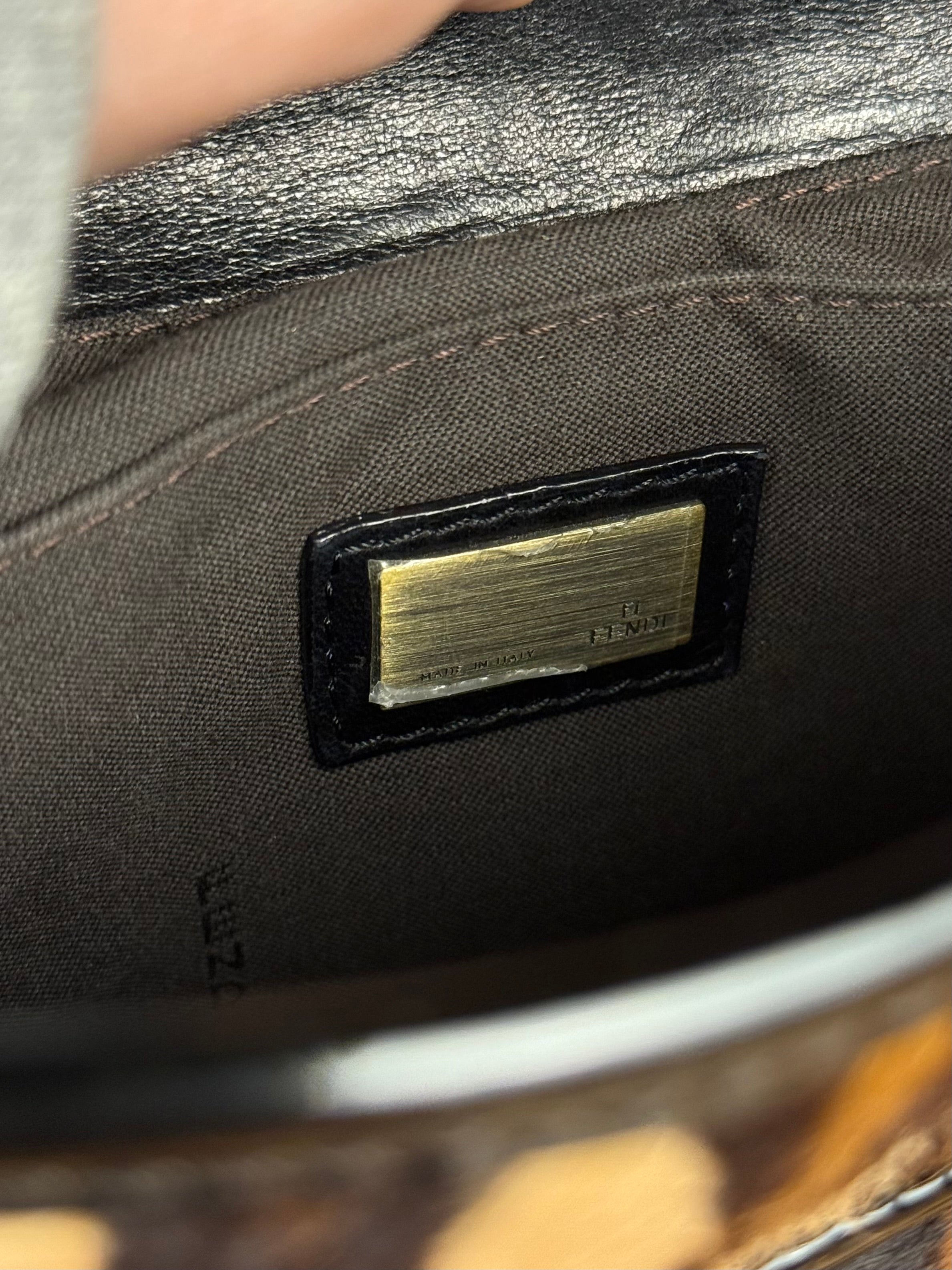 Fendi Leopard Print B Bag