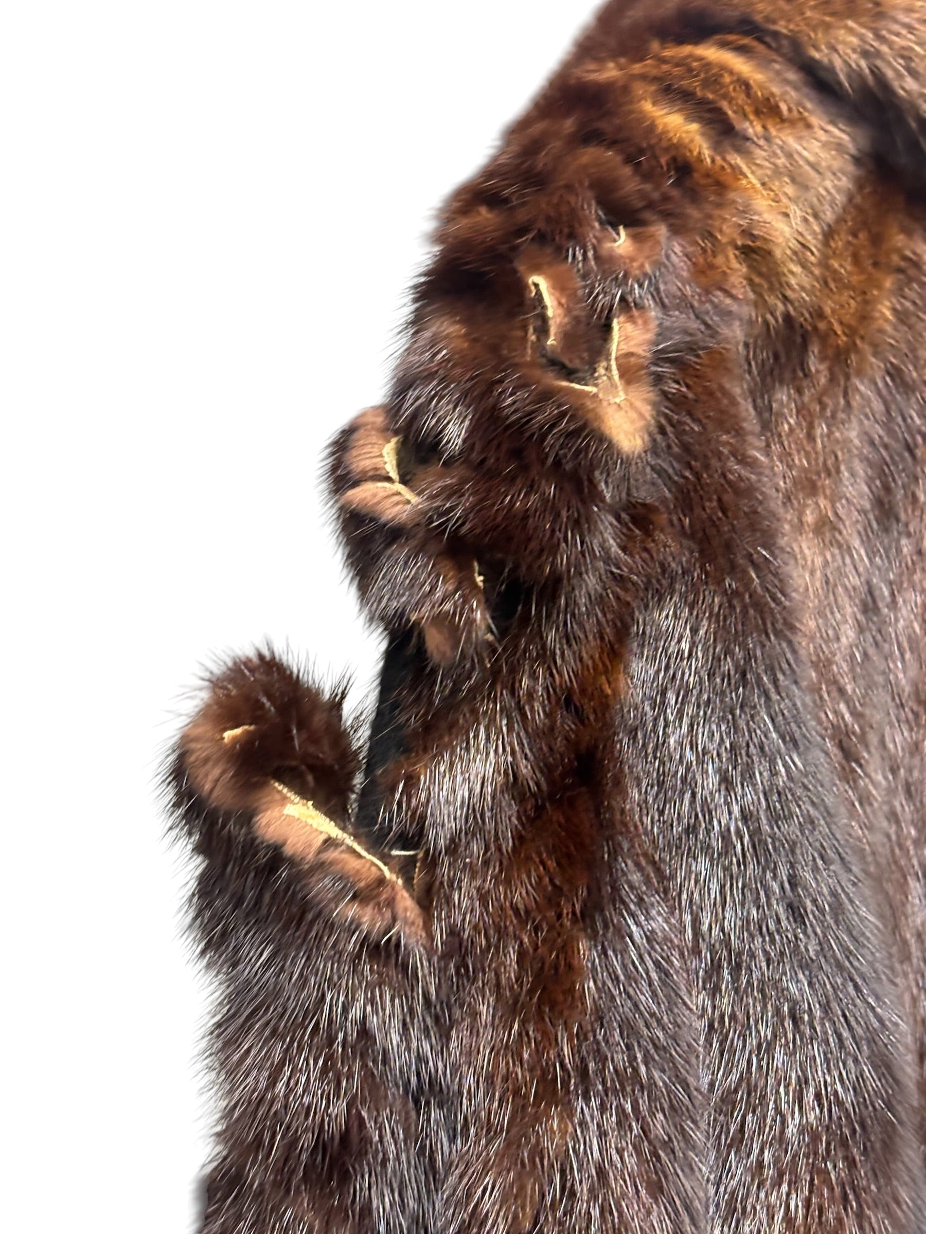 Vintage Brown Mink Fur Coat