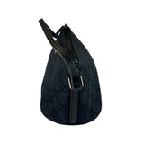 Gucci Black Canvas GG Print Mini Boat Pochette