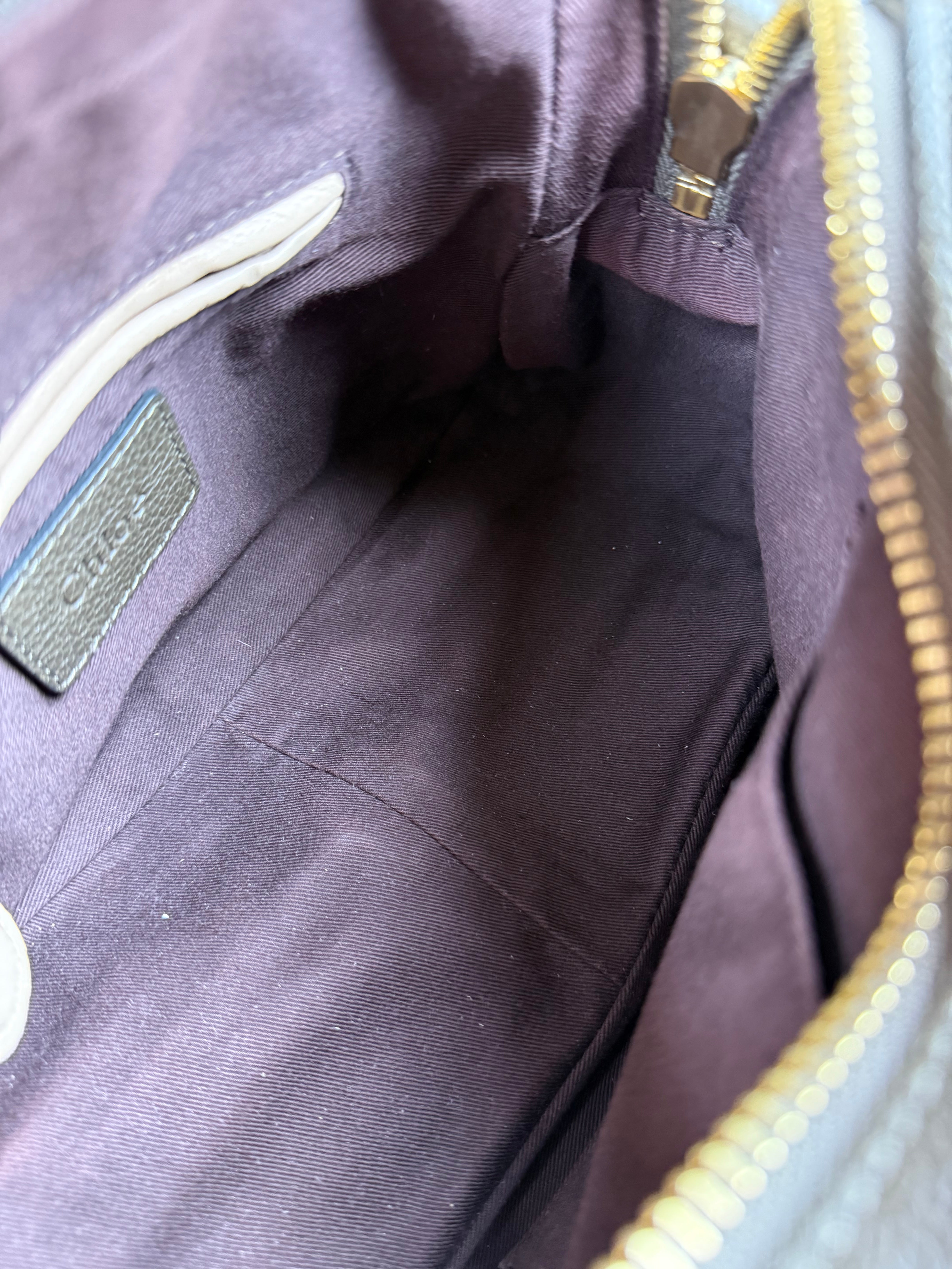 Chloe Partay Small Taupe Two-Way Bag