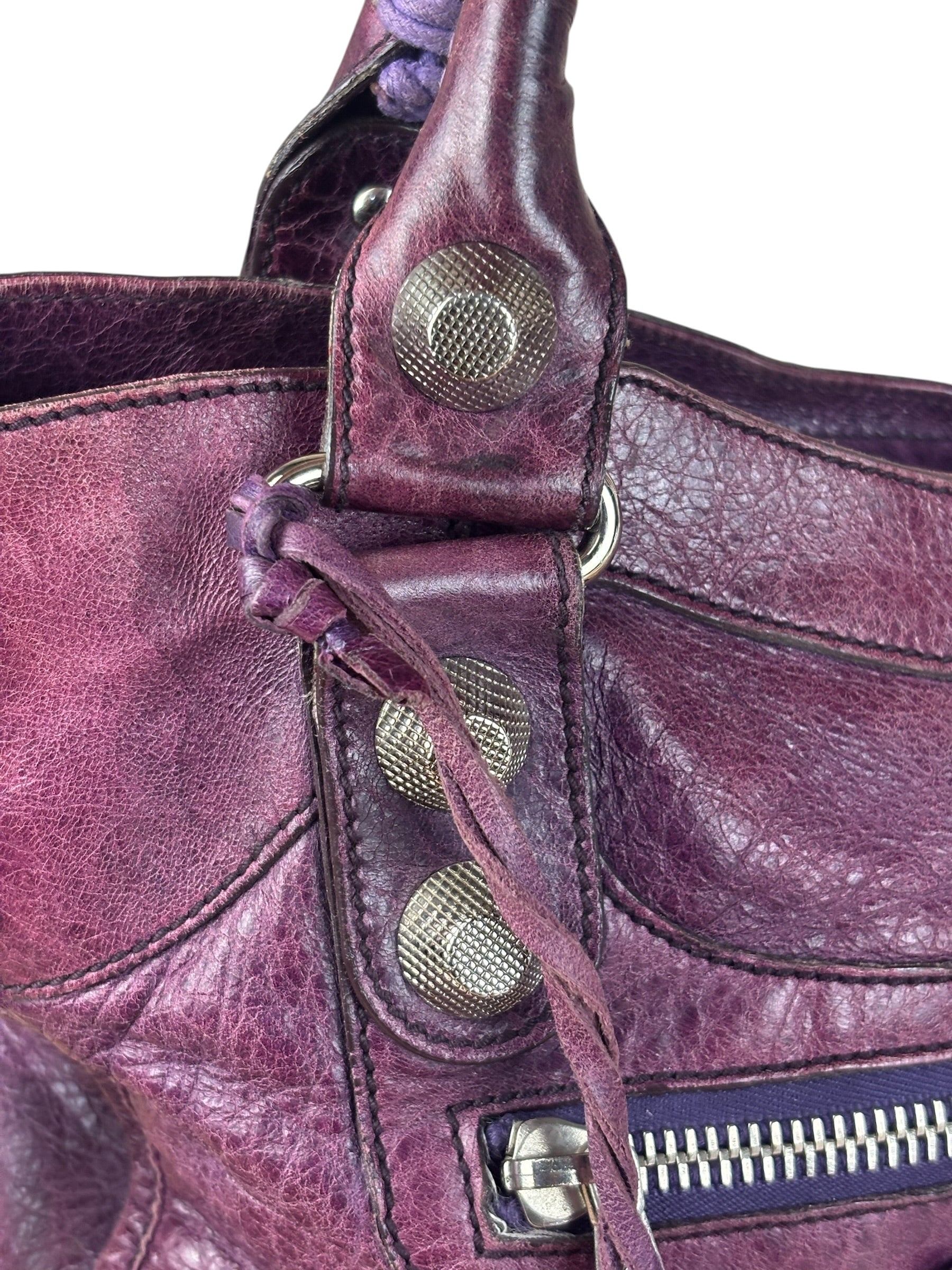 Balenciaga Purple City Bag