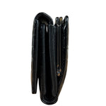 Vivienne Westwood Black Patent Croc Embossed Compact Wallet