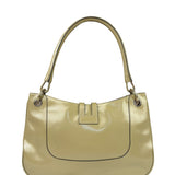 Gucci Vintage Beige Patent Leather Lady Lock Jackie Shoulder Bag