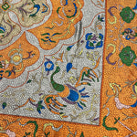 Fendi Silk Multicolor Textured Abstract Scarf