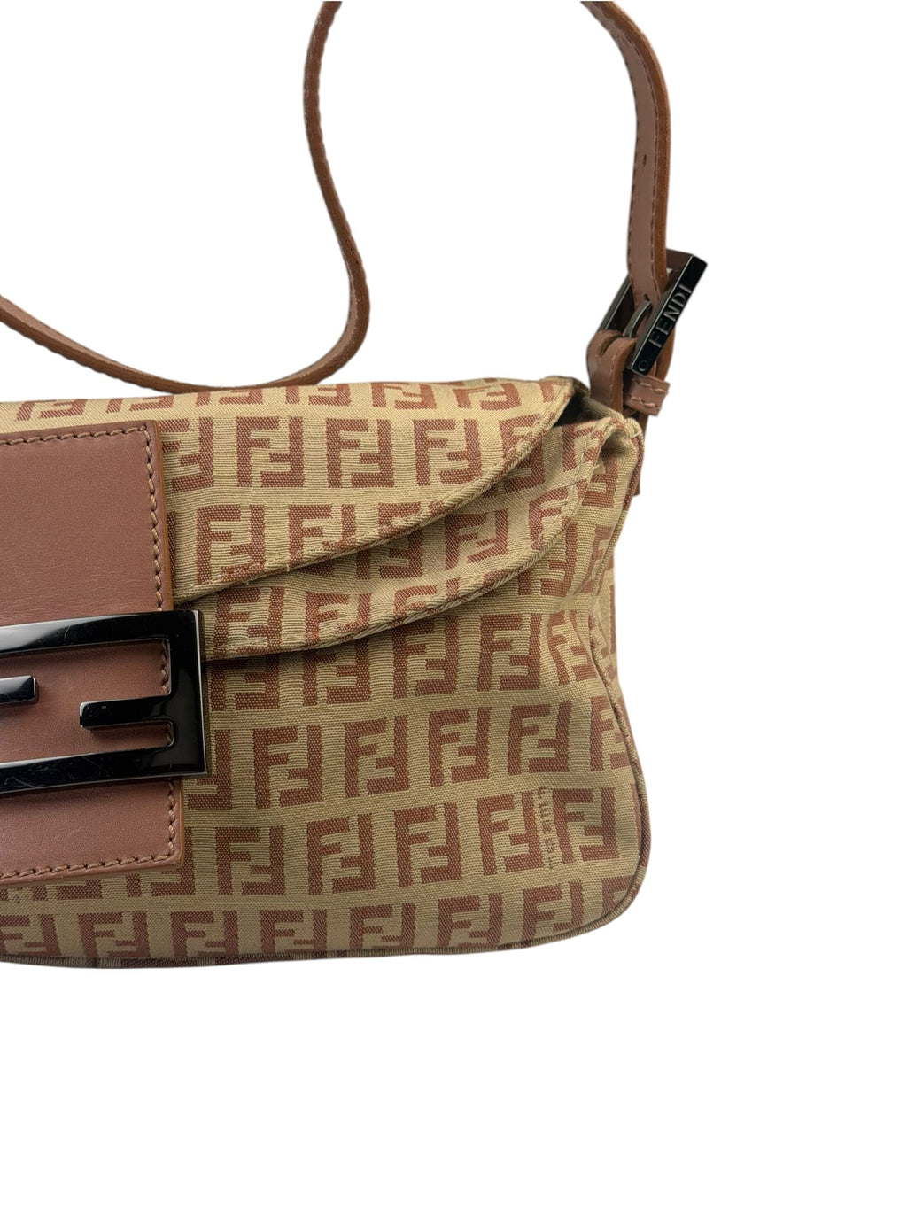 Fendi Mauve Zucchino Small Mama Baguette