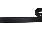 Prada Silver Emblem Leather Belt