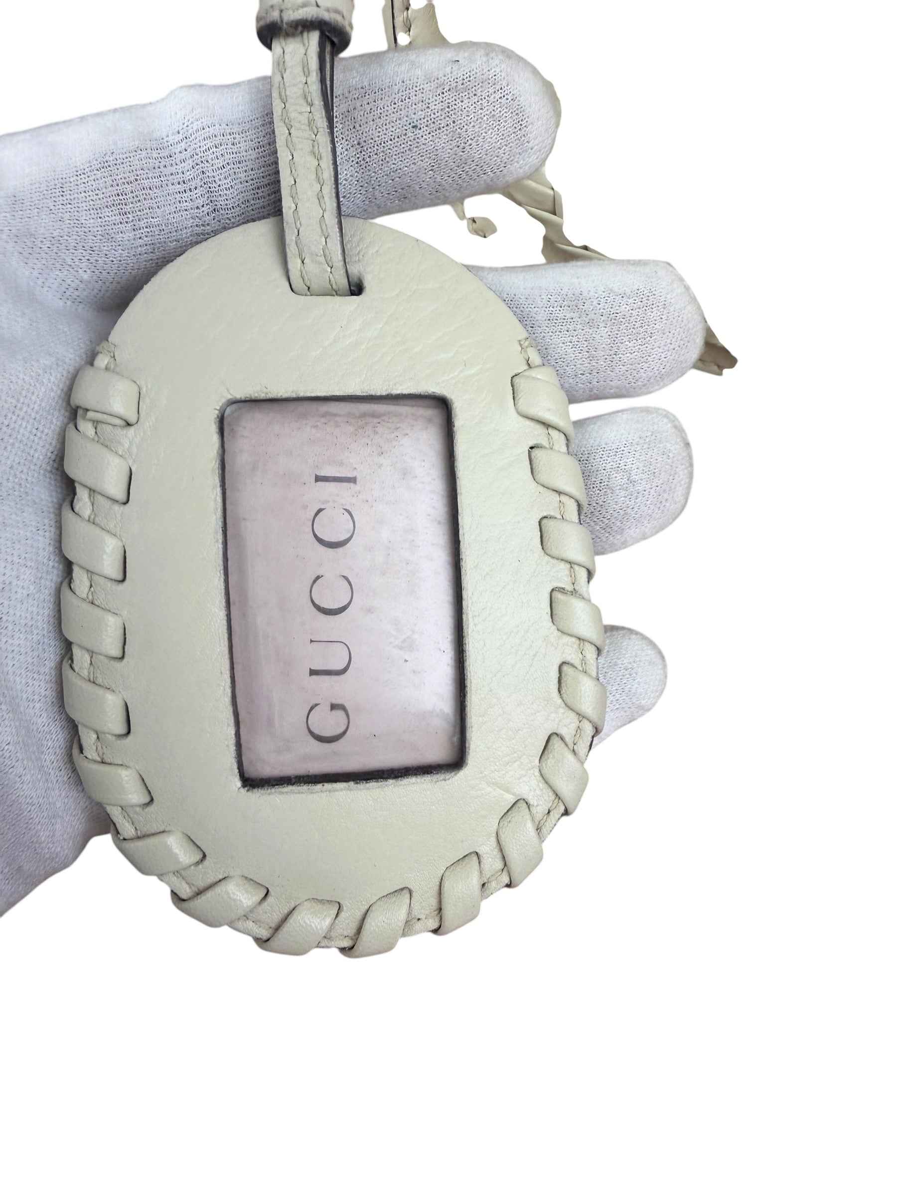 Gucci Limited Edition White Leather Marrakech Satchel Shoulder Bag