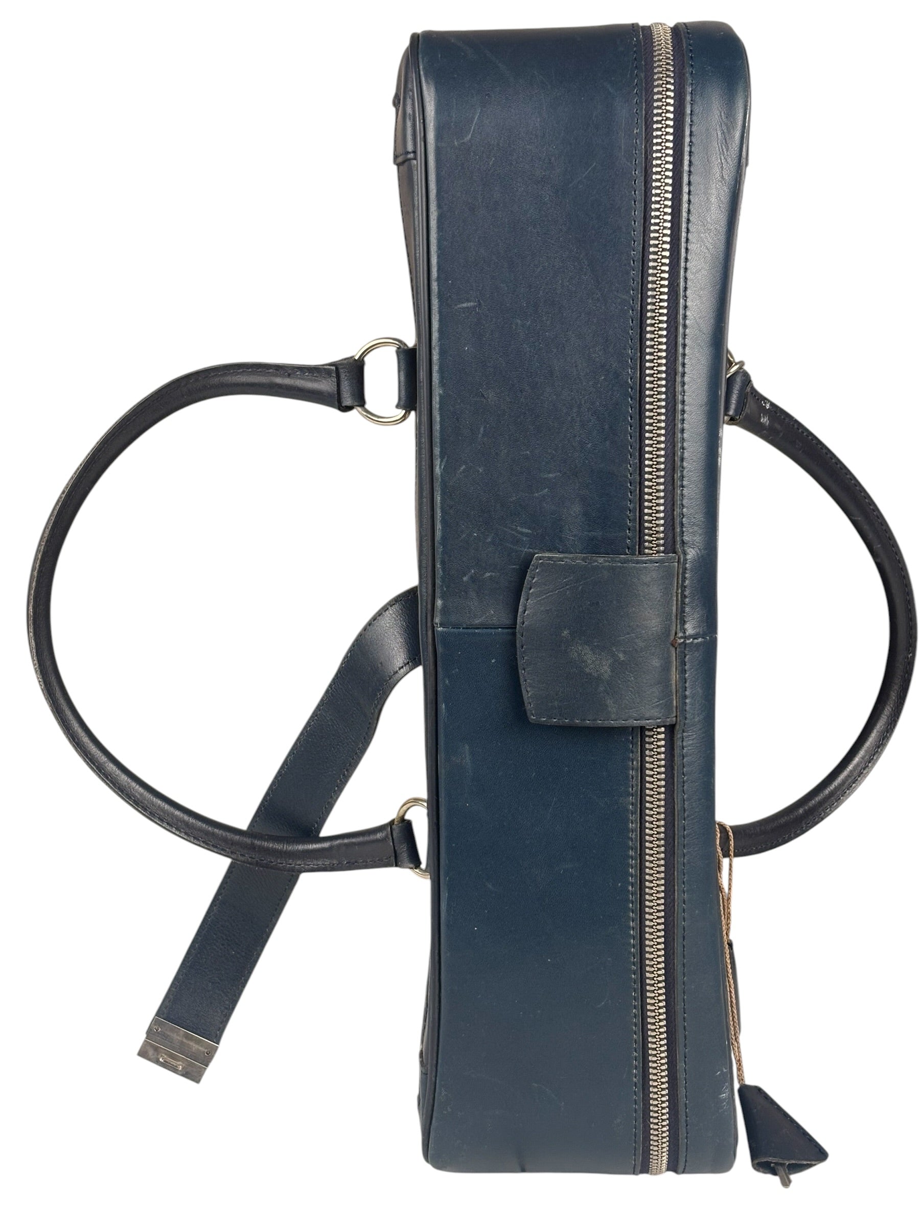 Christian Dior Vintage Navy Oblique Travel Bag