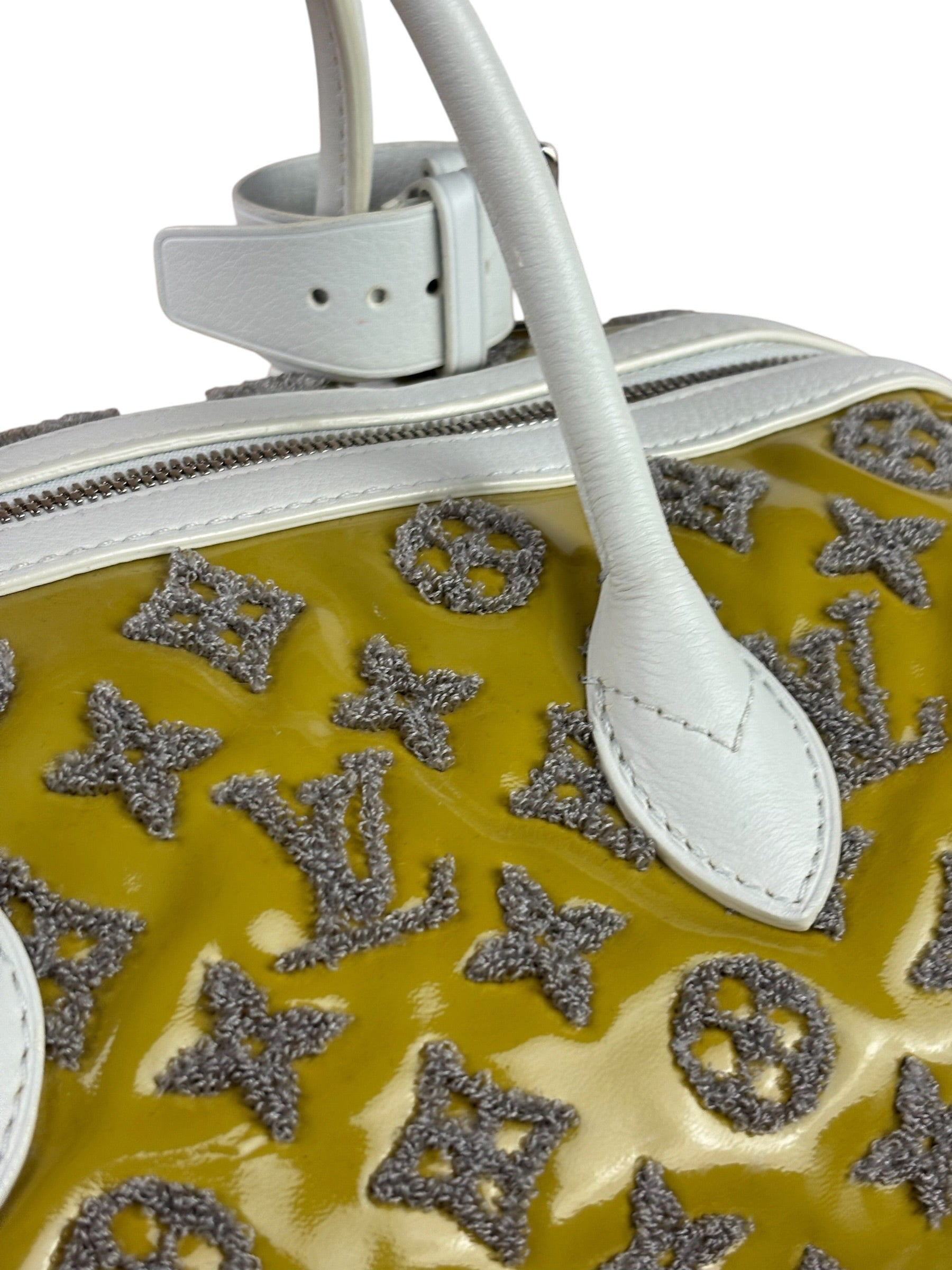 Louis Vuitton Yellow Monogram Bouclettes Speedy Round Handbag Spring 2012