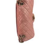 Chanel Pink Quilted Lambskin Timeless Chain Shoulder Bag 2010