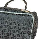 Fendi FF Black Canvas Logo Tote