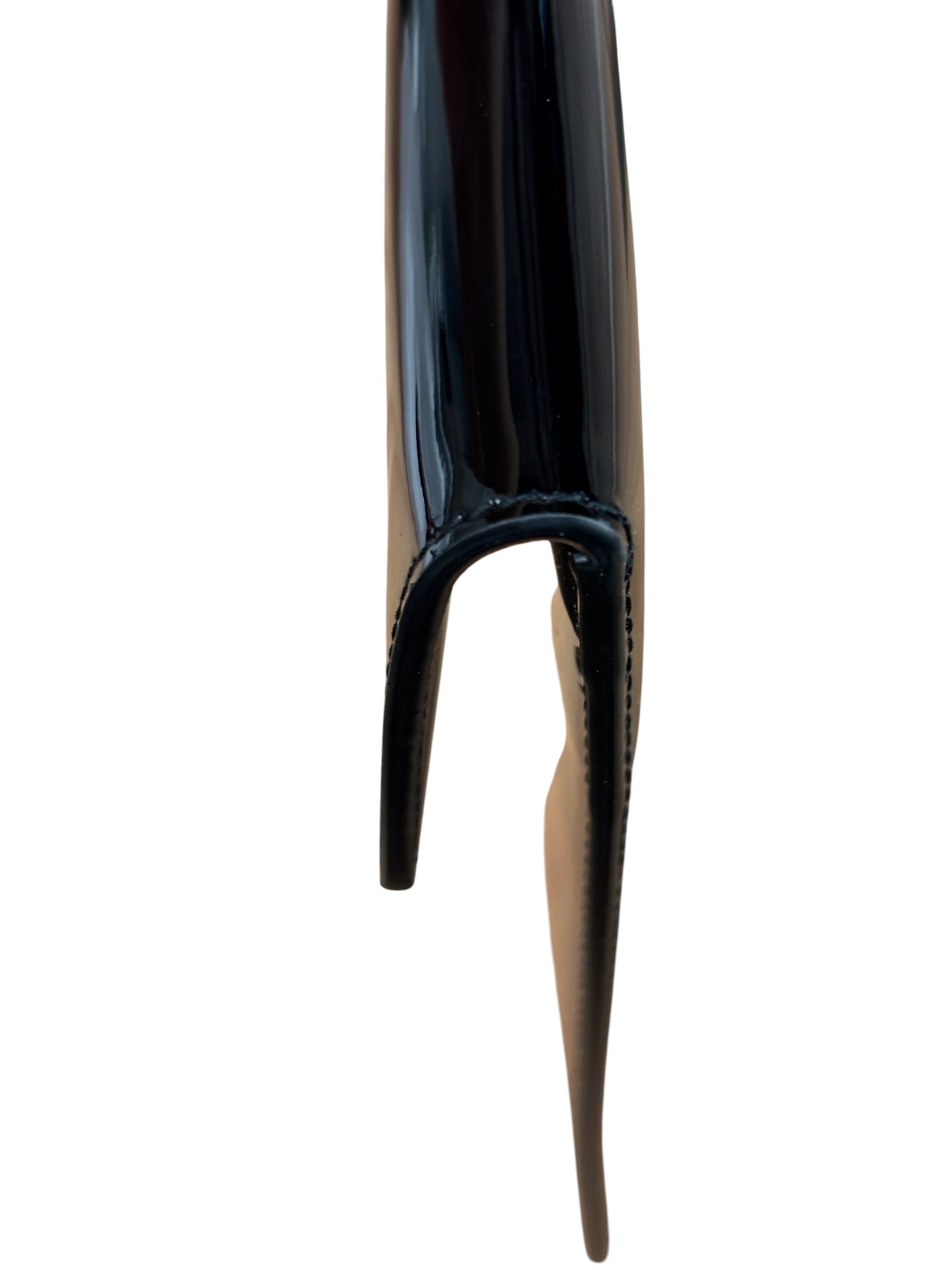 Yves Saint Laurent Black Patent Leather Uptown Pouch