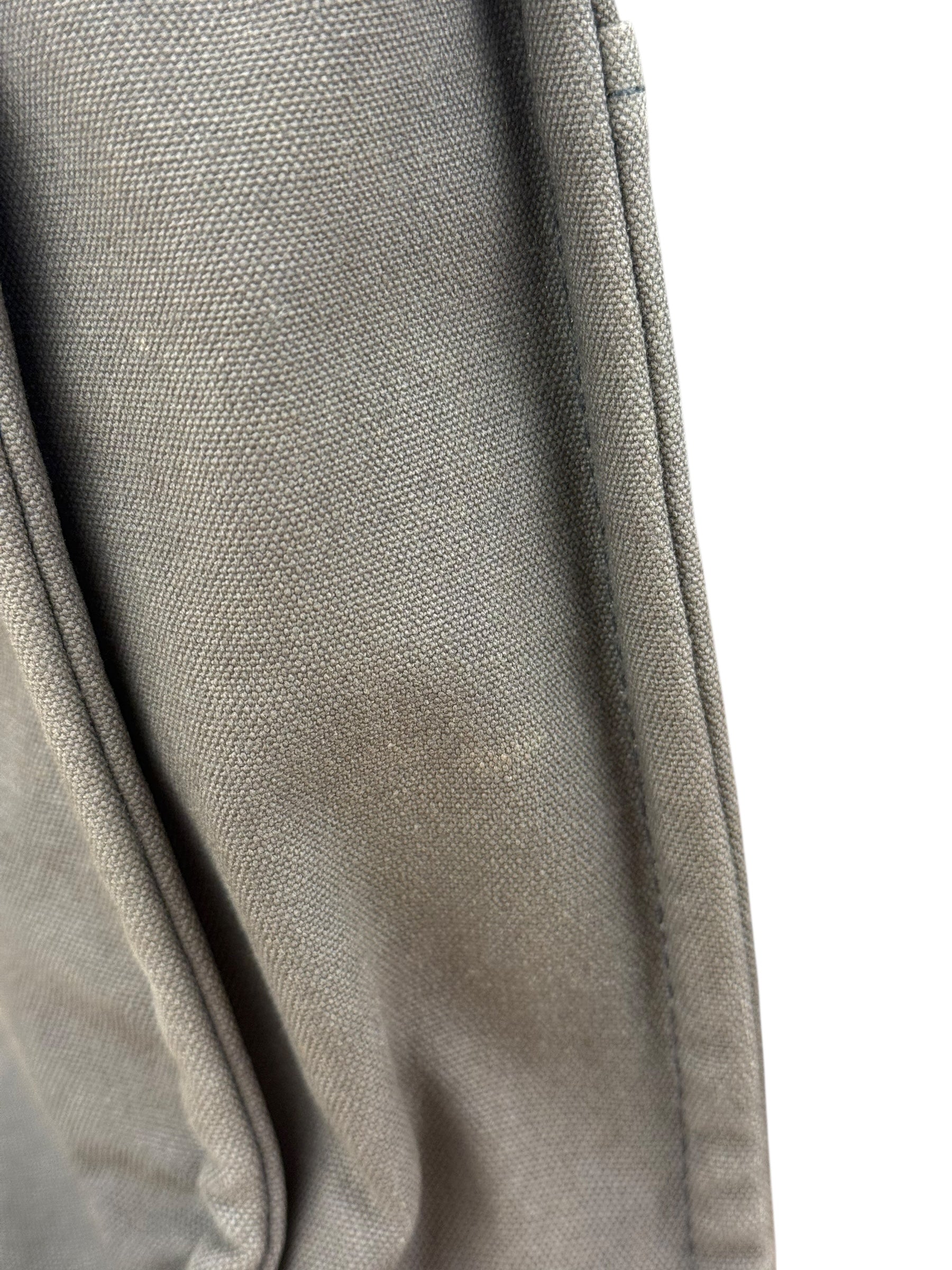 Hermes Grey Canvas Fourre Tout GM