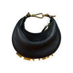 Fendi Fendigraphy Nano Black Leather Bag