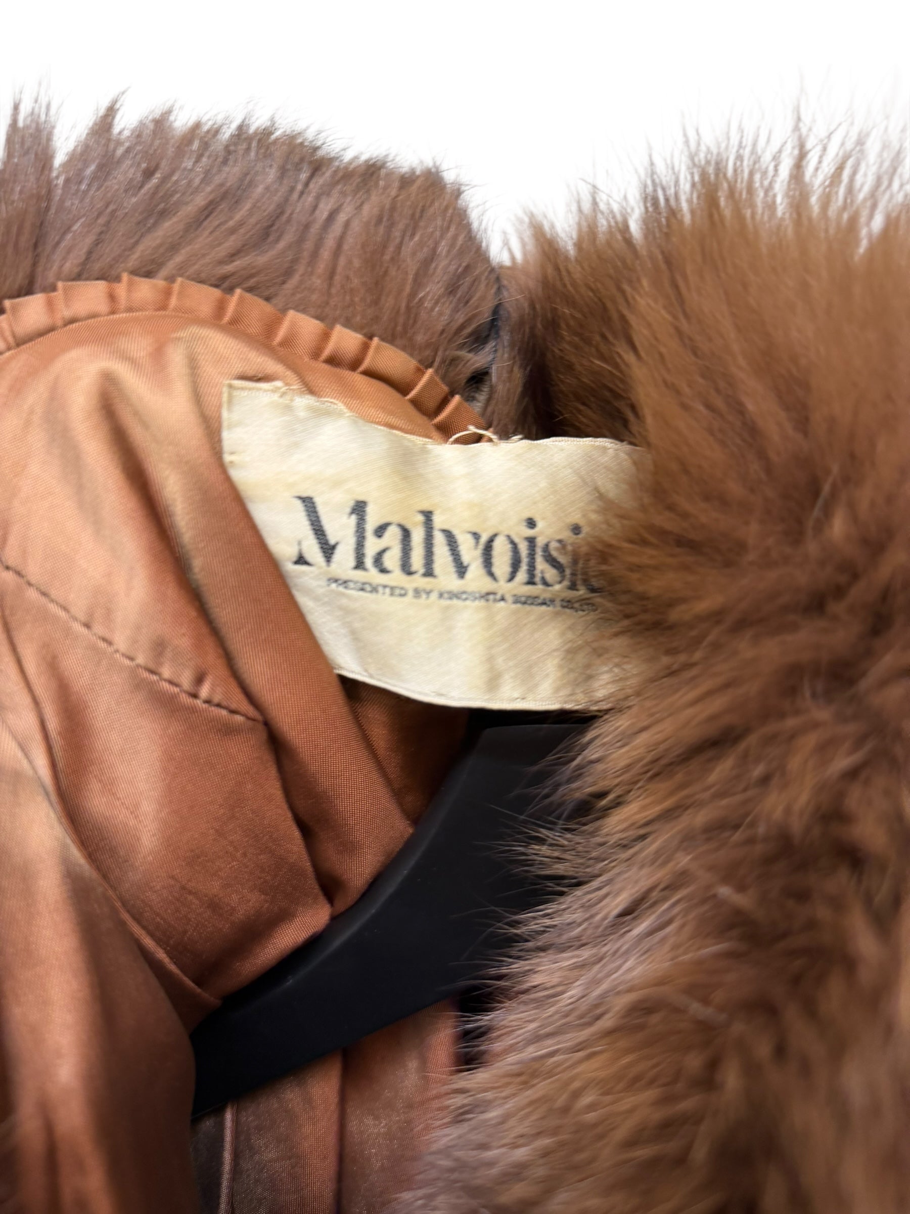 Malvoisie Vintage Brown Fur Coat