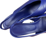 Hermes Intime 55 Leather Slingback Pumps