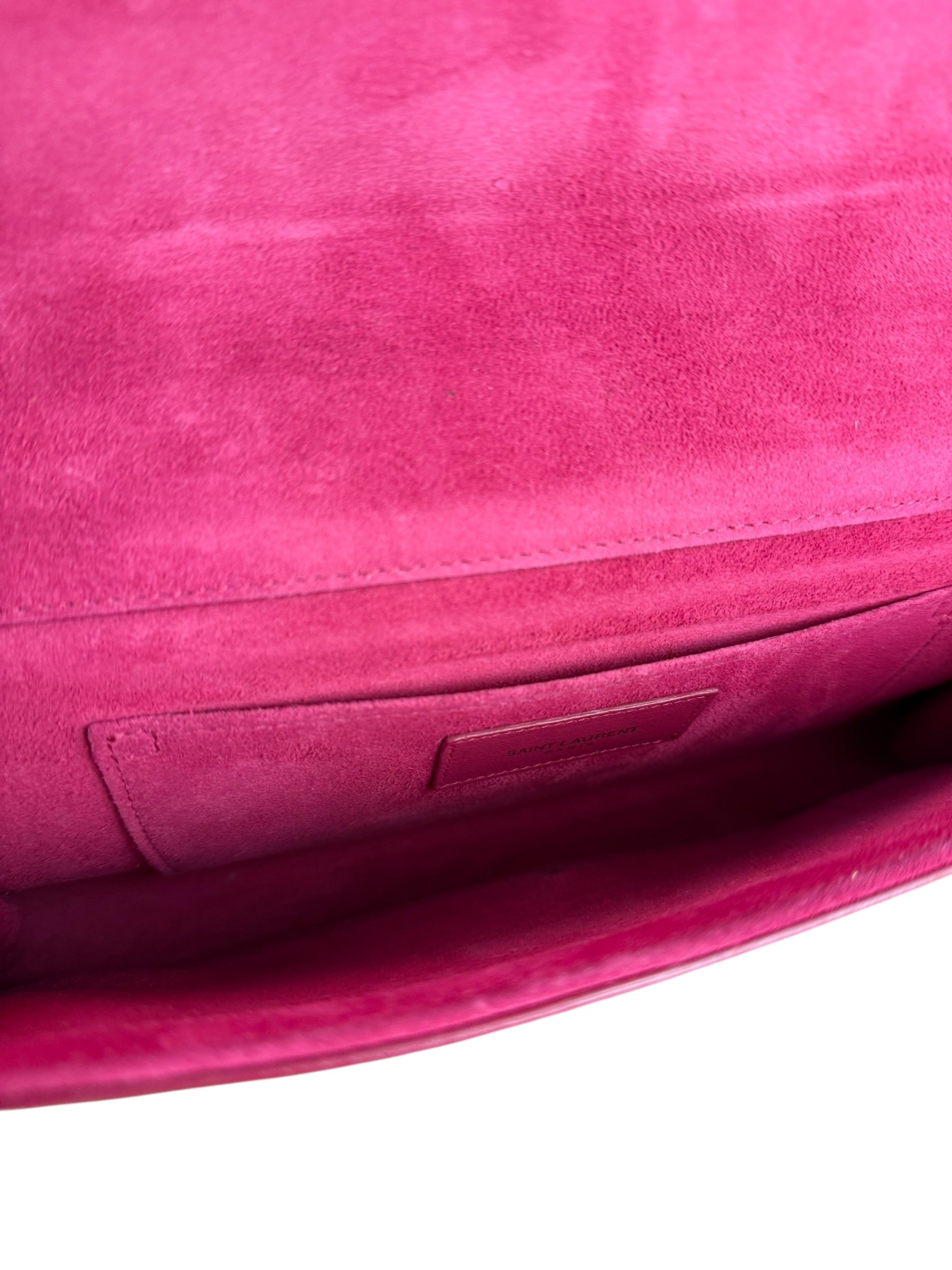 Saint Laurent Pink Leather Y Ligne Clutch