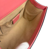 Gucci GG Pink Embossed Leather Small Padlock Chain Bag