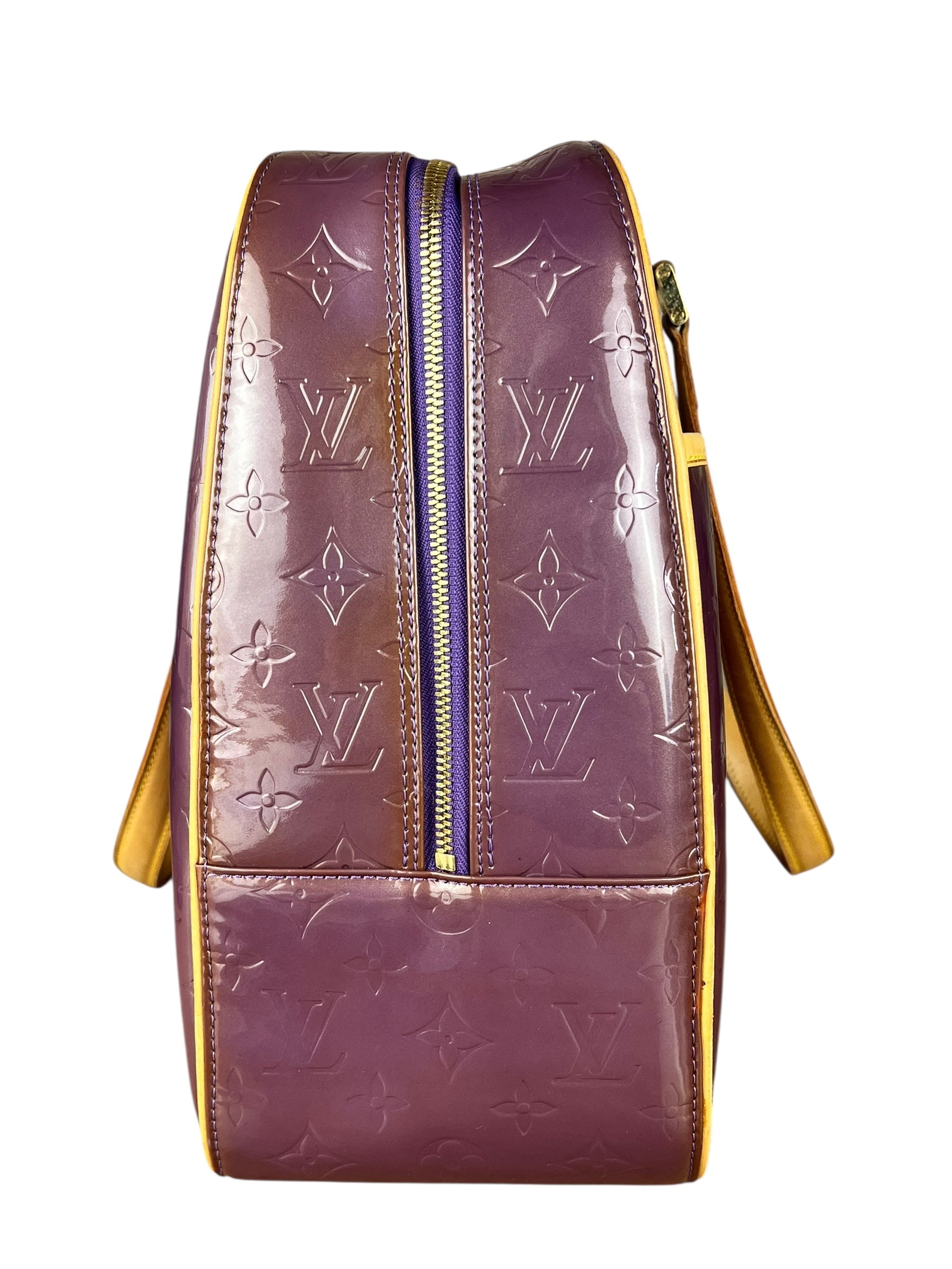 Louis Vuitton Vernis Purple Sutton Handbag