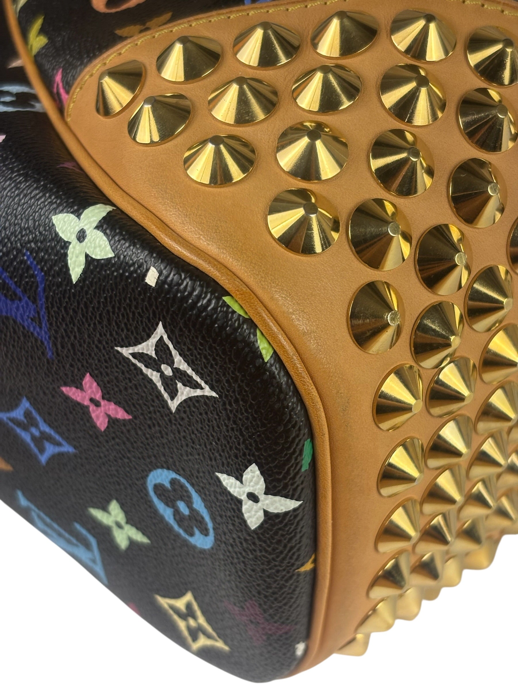 Louis Vuitton x Takashi Murukami Black Monogram Chrissie MM