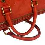 Louis Vuitton Orange Monogram Empreinte Speedy Bandouliere 30