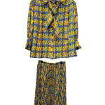 Christian Dior Multi-Colored Geometric-Patterned Two-Piece Set