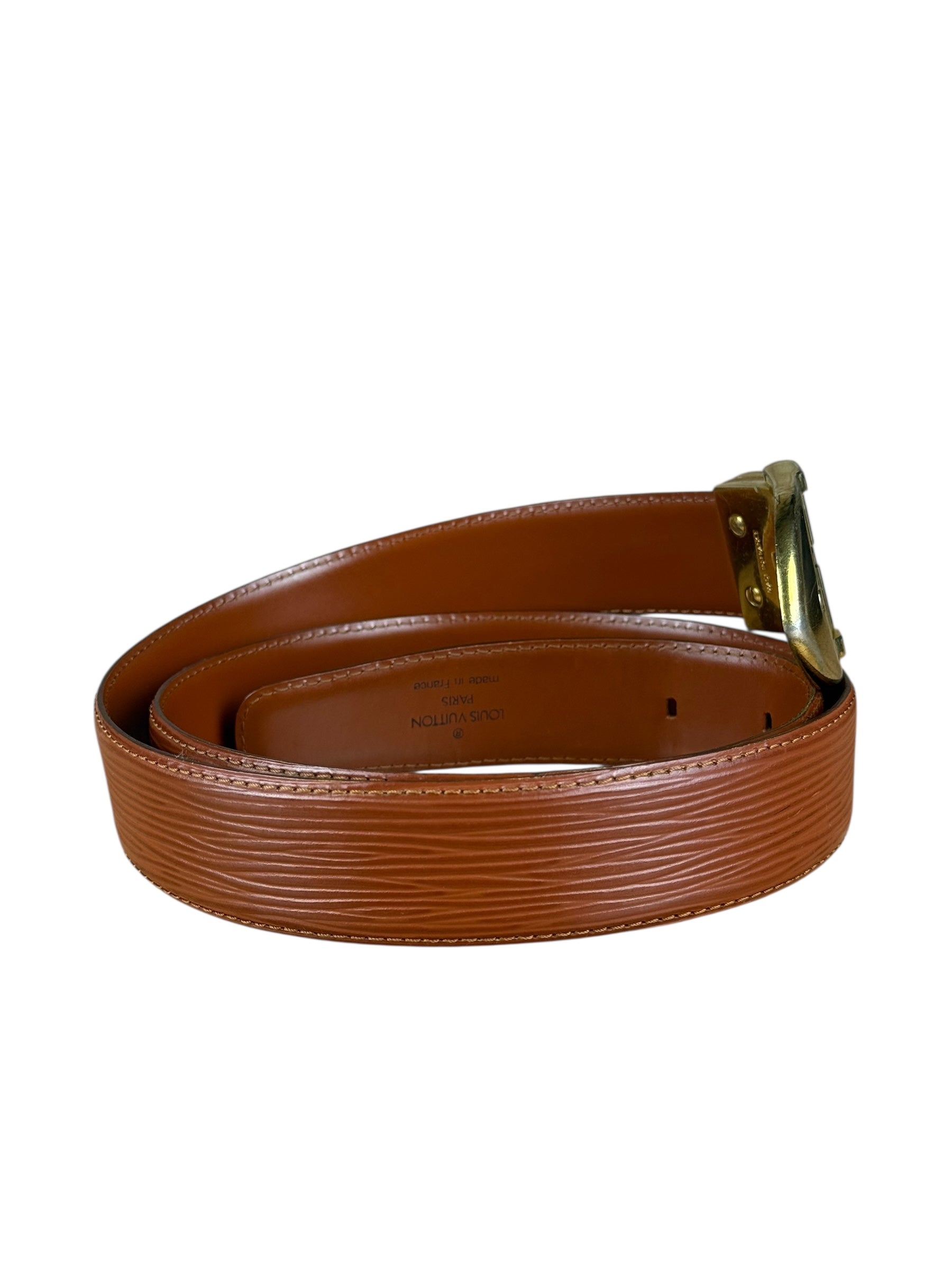 Louis Vuitton Brown Epi Belt