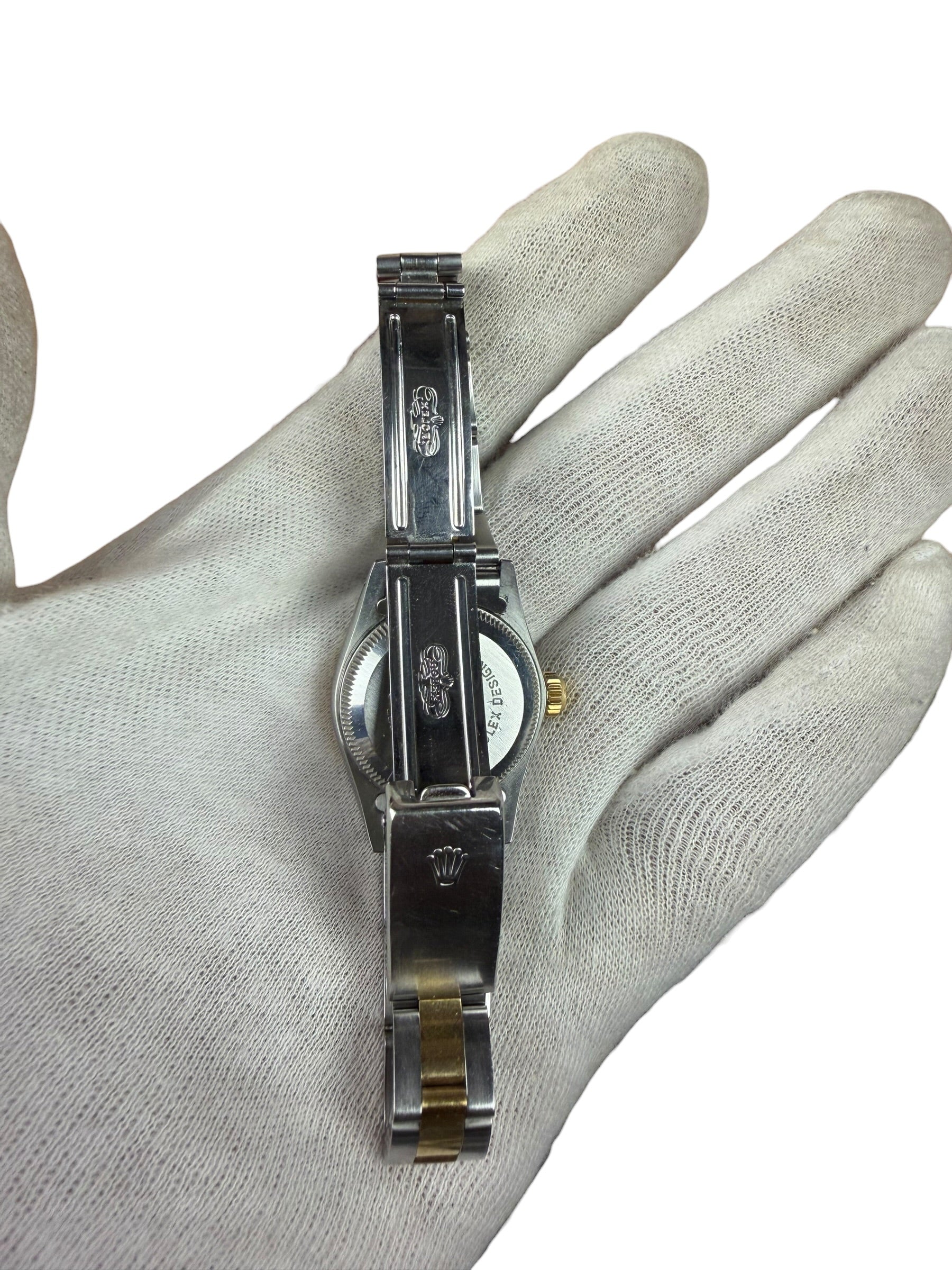 Rolex Oyster Perpetual 2 Tone Champagne Dial 1990