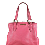 Miu Miu Pink Leather 2Way Tote Bag