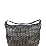 Goyard Brown/Black Leather Boheme Hobo Bag