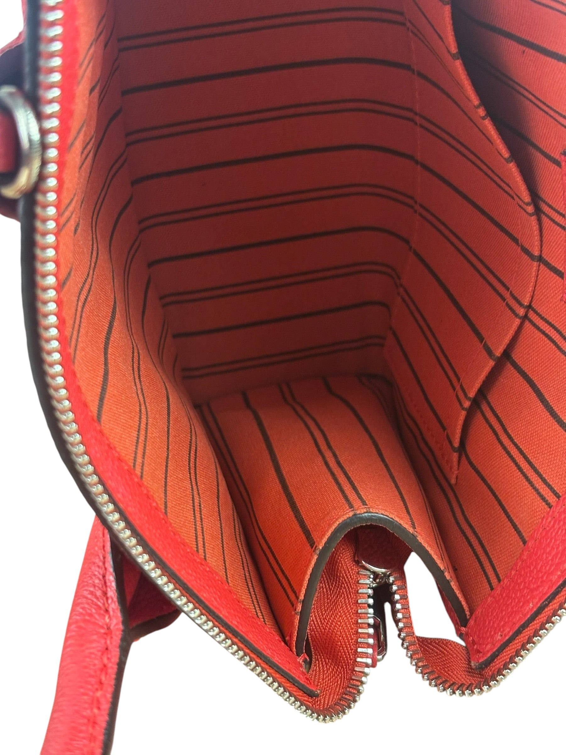 Louis Vuitton Red Monogram Empreinte Mini Pont-Neuf Two-Way Tote