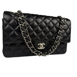 Chanel Black Quilted Leather Classic Medium Double Flap Bag 2017