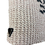 Prada Pink Raffia Woven Crochet Logo Tote Bag