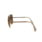 Celine Gold Tone Square Aviator Sunglasses CL41808/S