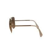 Celine Gold Tone Square Aviator Sunglasses CL41808/S