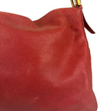 Fendi Red Leather Mamma Baguette Shoulder Bag