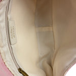 Ferragamo Pink Canvas Gancini Shoulder Bag
