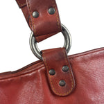 Christian Dior Burgundy Leather Gaucho Saddle Large Shoulder Bag
