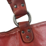 Christian Dior Burgundy Leather Gaucho Saddle Large Shoulder Bag