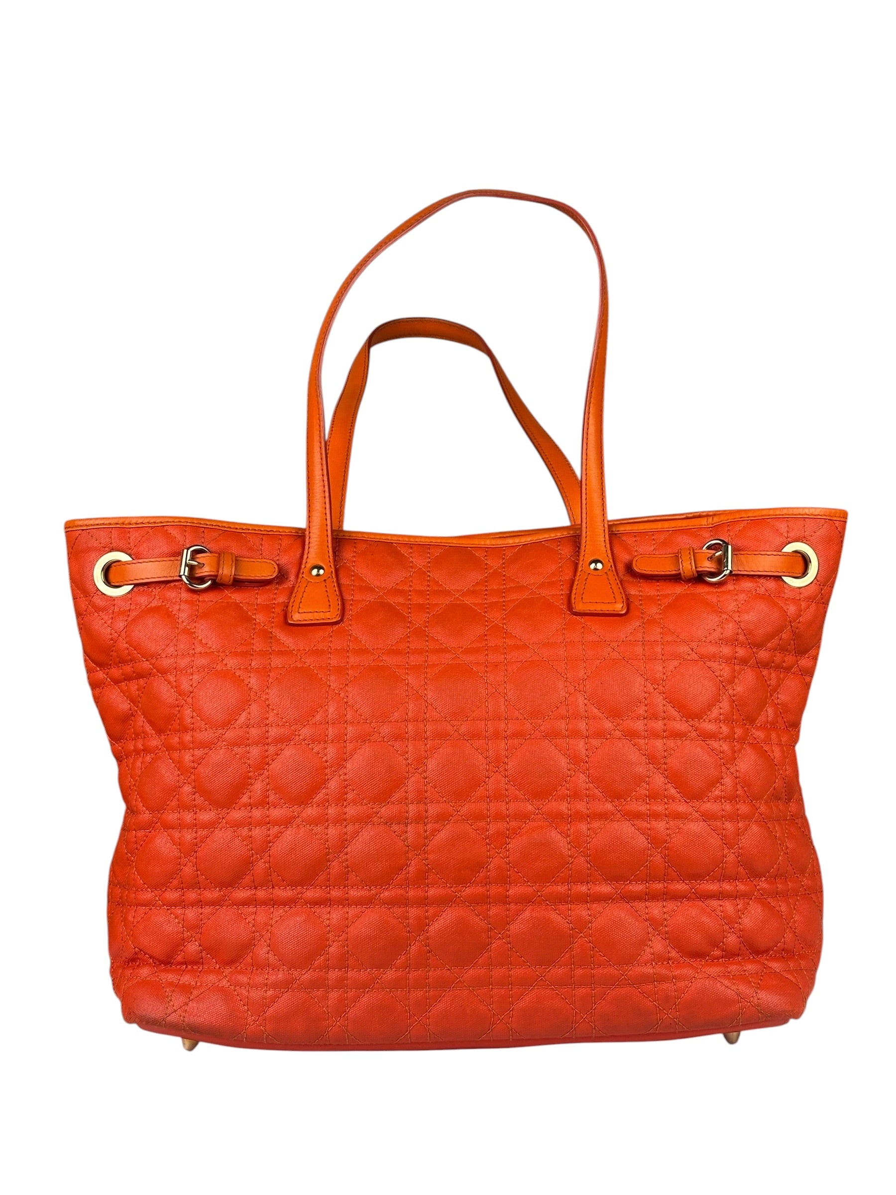 Christian Dior Panarea Cannage Quilted Leather Tote