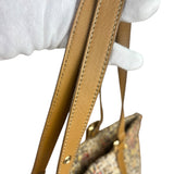 Fendi FF Floral Zucchino Shoulder Tote