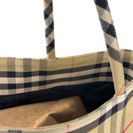 Burberry Vintage Nova Check Canvas Shoulder Tote