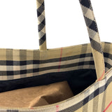 Burberry Vintage Nova Check Canvas Shoulder Tote