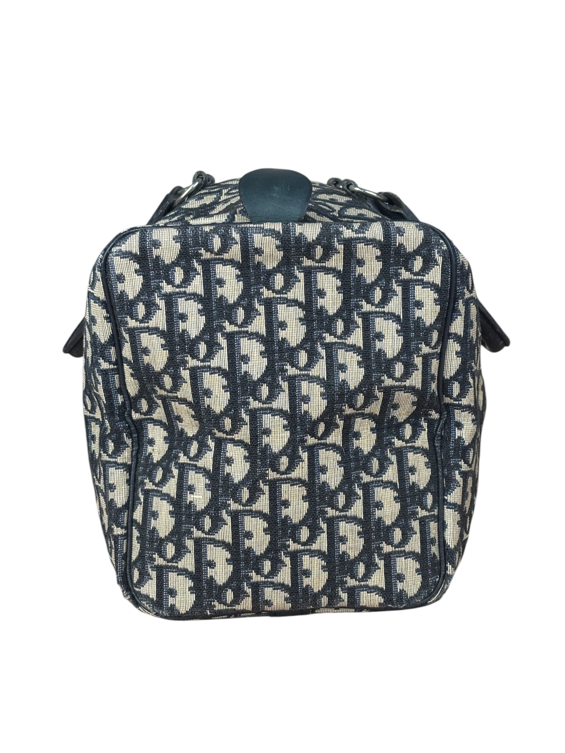 Christian Dior Vintage Navy Trotter Boston Bag