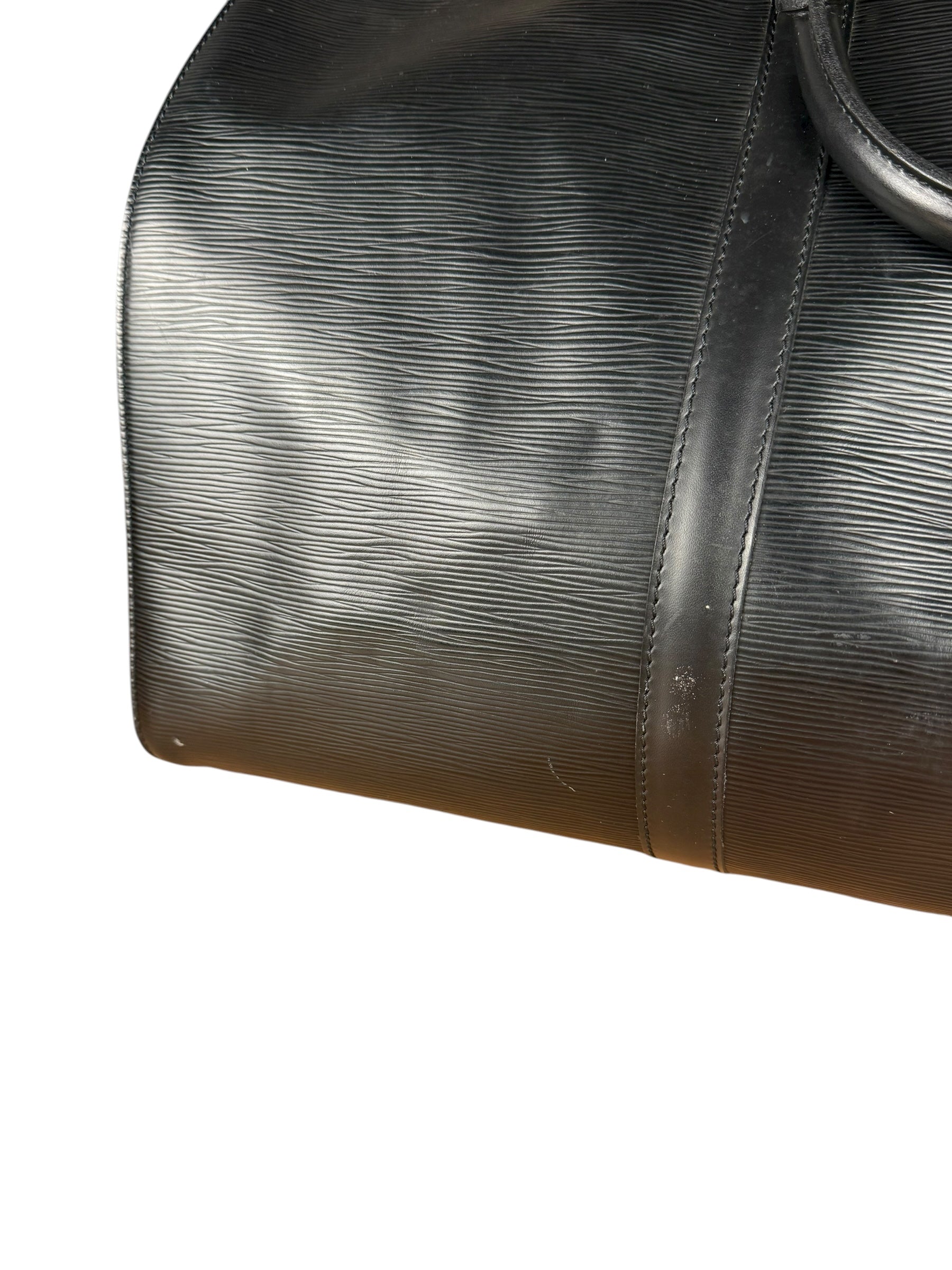 Louis Vuitton Noir Epi Leather Keepall 55