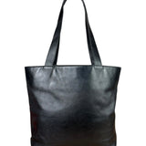 Chanel Black Lambskin CC Swirl Pattern Tote 2000