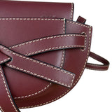Loewe Mini Burgundy Gate Crossbody